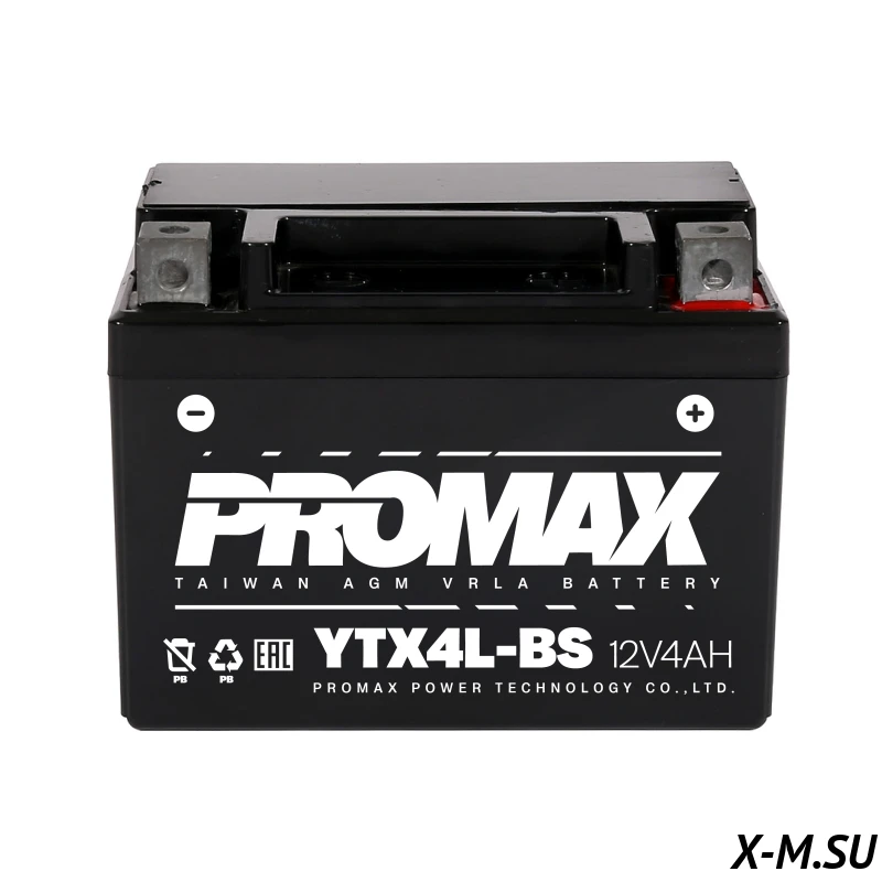 Мото аккумулятор PROMAX YTX4L-BS(1204) Мото аккумулятор PROMAX YTX4L-BS(1204)