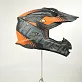 Шлем кроссовый HETOSHI OF836 EXOSS CROSS PRO MX289 цв.Черно-серо-оранжевый Матовый р.XXL